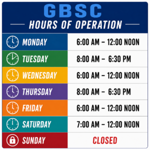 GBSC Hours of Operations 2026
