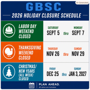 2026 Holiday Closures
