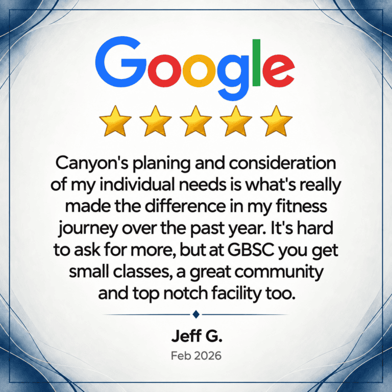 Google review highlighting personalized fitness training at Granite Bay Strength.